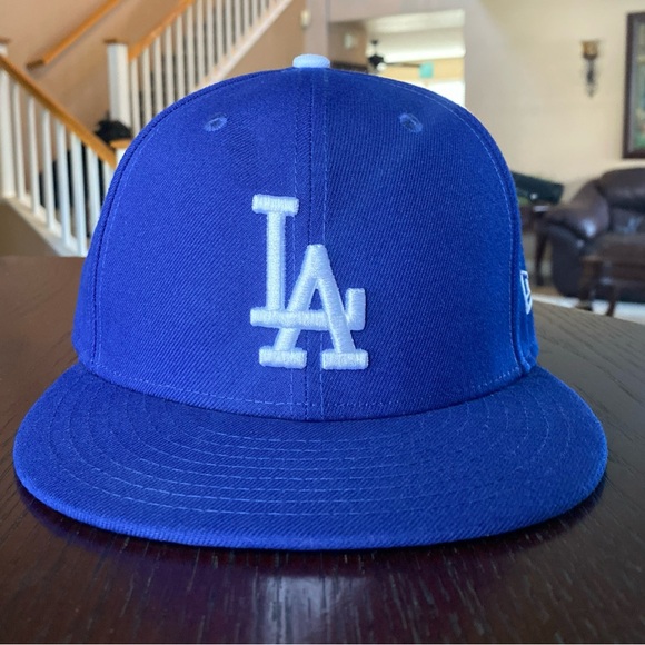 Los Angeles Dodgers MLB New Era Fitted Cap Hat Size 6 7/8 - Picture 1 of 6
